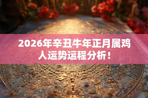 2026年辛丑牛年正月属鸡人运势运程分析！