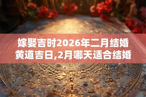嫁娶吉时2026年二月结婚黄道吉日,2月哪天适合结婚