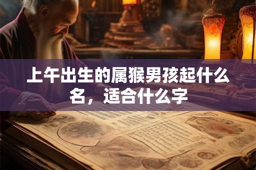 上午出生的属猴男孩起什么名,适合什么字 上午出生的属猴男孩起什么名,适合什么字