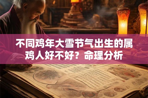 不同鸡年大雪节气出生的属鸡人好不好？命理分析