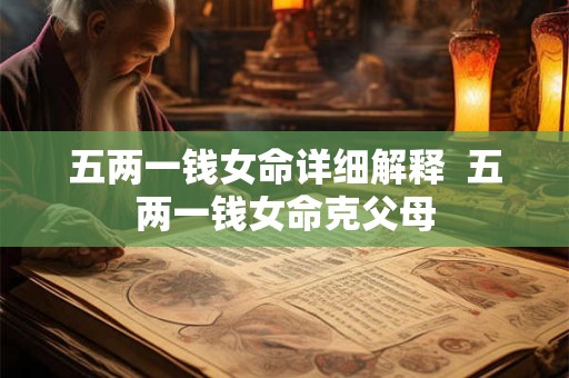 五两一钱女命详细解释  五两一钱女命克父母
