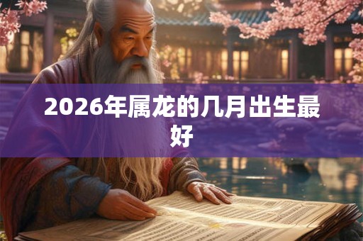 2026年属龙的几月出生最好 2026年属龙的几月出生最好