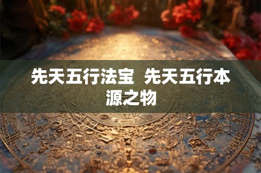 先天五行法宝  先天五行本源之物