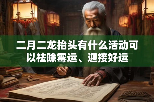 二月二龙抬头有什么活动可以祛除霉运、迎接好运 二月二龙抬头有什么活动可以祛除霉运、迎接好运