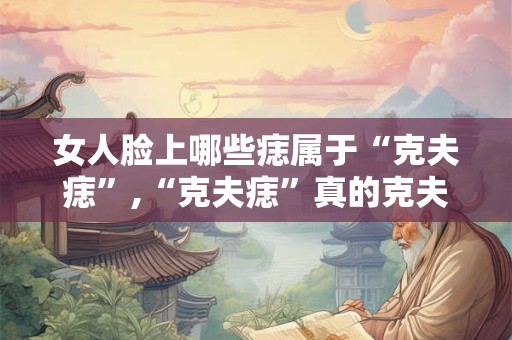女人脸上哪些痣属于“克夫痣”,“克夫痣”真的克夫吗? 女人脸上哪些痣属于“克夫痣”,“克夫痣”真的克夫吗?