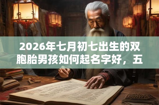 2026年七月初七出生的双胞胎男孩如何起名字好,五行属什么? 2026年七月初七出生的双胞胎男孩如何起名字好,五行属什么?