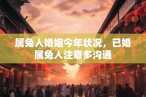 属兔人婚姻今年状况，已婚属兔人注意多沟通