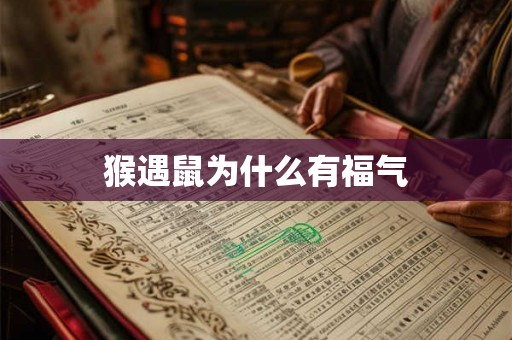 猴遇鼠为什么有福气