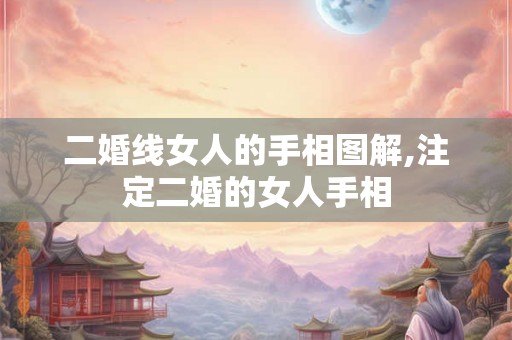 二婚线女人的手相图解,注定二婚的女人手相