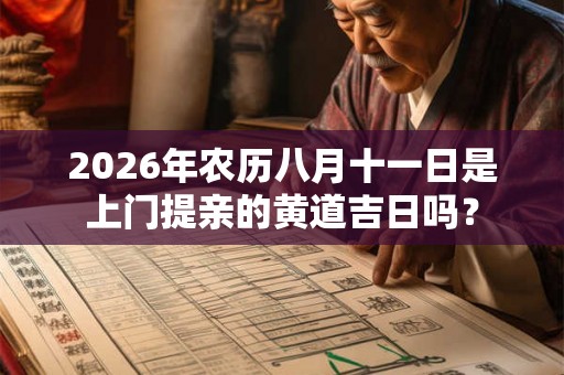 2026年农历八月十一日是上门提亲的黄道吉日吗？