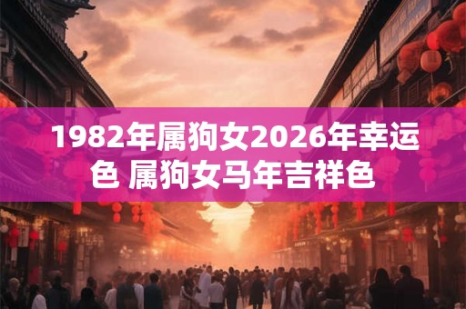1982年属狗女2026年幸运色 属狗女马年吉祥色