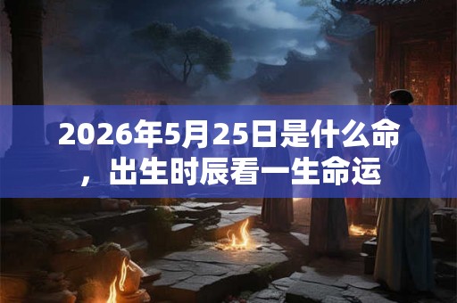 2026年5月25日是什么命,出生时辰看一生命运 2026年5月25日是什么命,出生时辰看一生命运