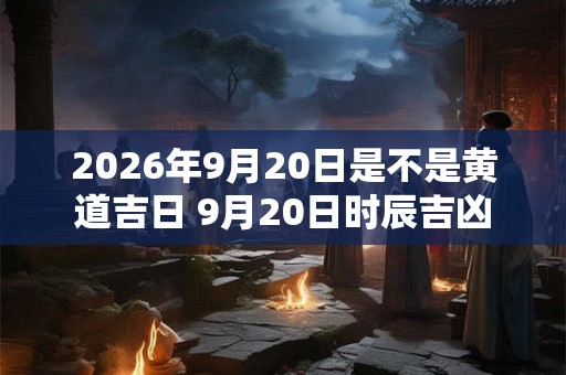2026年9月20日是不是黄道吉日 9月20日时辰吉凶
