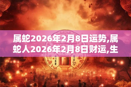 属蛇2026年2月8日运势,属蛇人2026年2月8日财运,生肖蛇2026年2月8日运势