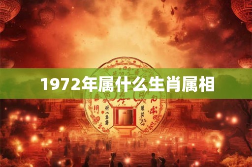 1972年属什么生肖属相