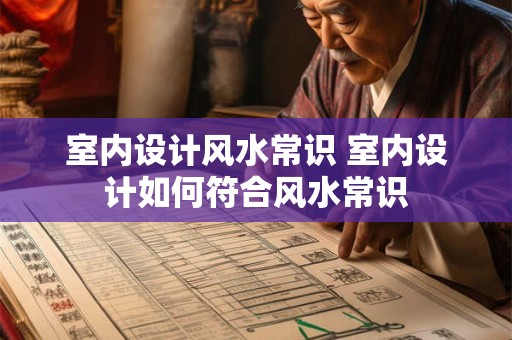室内设计风水常识 室内设计如何符合风水常识