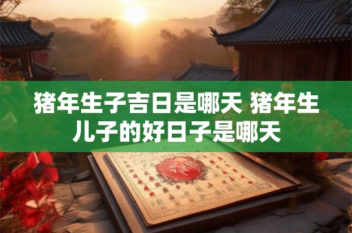 猪年生子吉日是哪天 猪年生儿子的好日子是哪天