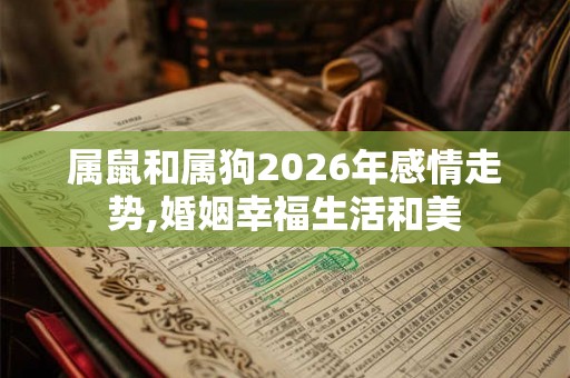 属鼠和属狗2026年感情走势,婚姻幸福生活和美
