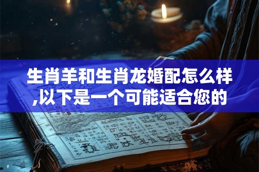 生肖羊和生肖龙婚配怎么样,以下是一个可能适合您的和