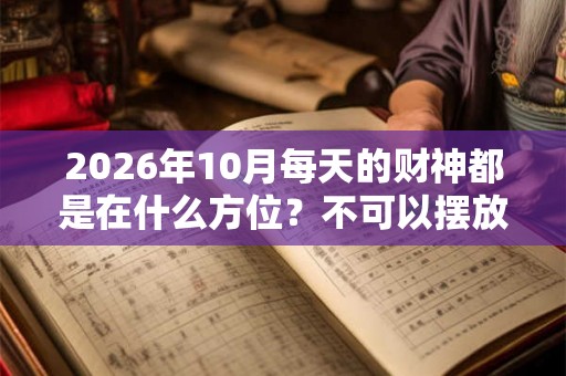 2026年10月每天的财神都是在什么方位？不可以摆放在什么位置？