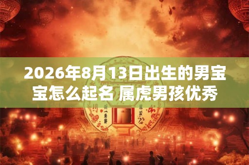 2026年8月13日出生的男宝宝怎么起名 属虎男孩优秀名字推荐