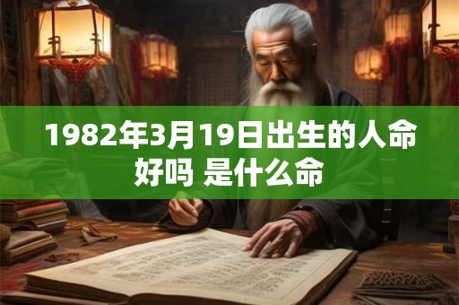 1982年3月19日出生的人命好吗 是什么命