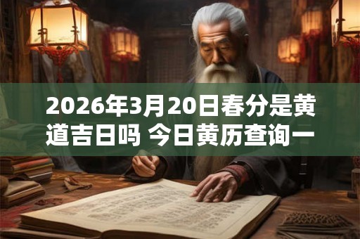 2026年3月20日春分是黄道吉日吗 今日黄历查询一览 2026年3月20日春分是黄道吉日吗 今日黄历查询一览
