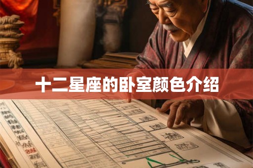 十二星座的卧室颜色介绍