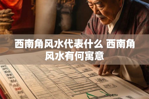 西南角风水代表什么 西南角风水有何寓意