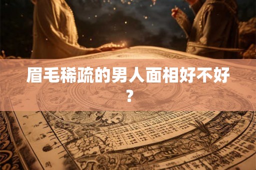 眉毛稀疏的男人面相好不好? 眉毛稀疏的男人面相好不好?