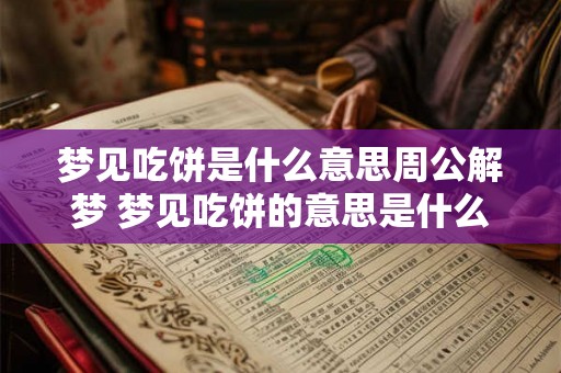 梦见吃饼是什么意思周公解梦 梦见吃饼的意思是什么