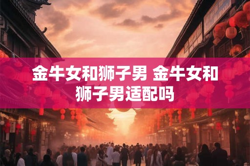 金牛女和狮子男 金牛女和狮子男适配吗