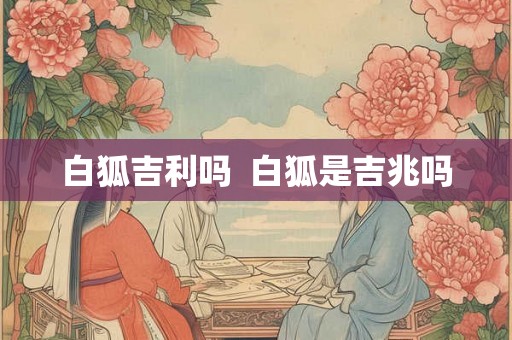 白狐吉利吗  白狐是吉兆吗