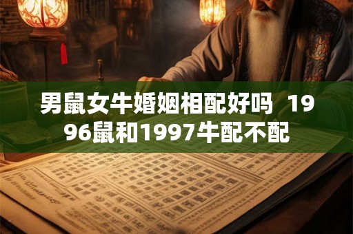 男鼠女牛婚姻相配好吗  1996鼠和1997牛配不配