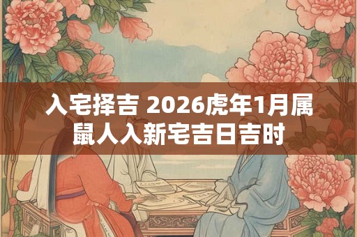 入宅择吉 2026虎年1月属鼠人入新宅吉日吉时