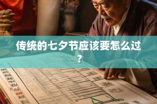 传统的七夕节应该要怎么过？