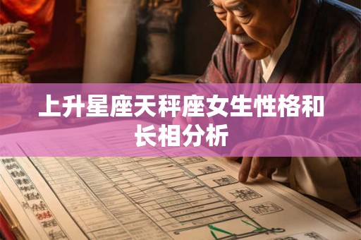 上升星座天秤座女生性格和长相分析 上升星座天秤座女生性格和长相分析