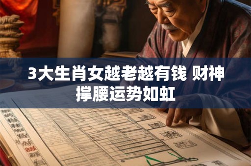 3大生肖女越老越有钱 财神撑腰运势如虹 3大生肖女越老越有钱 财神撑腰运势如虹