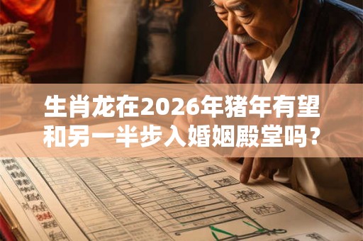 生肖龙在2026年猪年有望和另一半步入婚姻殿堂吗？