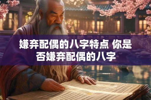 嫌弃配偶的八字特点 你是否嫌弃配偶的八字