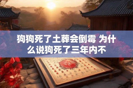 狗狗死了土葬会倒霉 为什么说狗死了三年内不