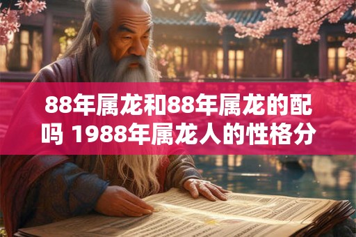 88年属龙和88年属龙的配吗 1988年属龙人的性格分析