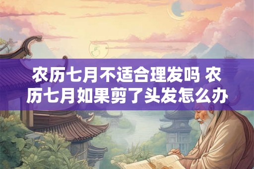 农历七月不适合理发吗 农历七月如果剪了头发怎么办