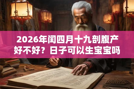 2026年闰四月十九剖腹产好不好？日子可以生宝宝吗？