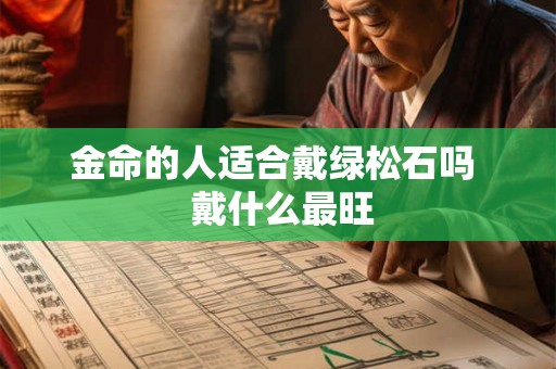 金命的人适合戴绿松石吗  戴什么最旺