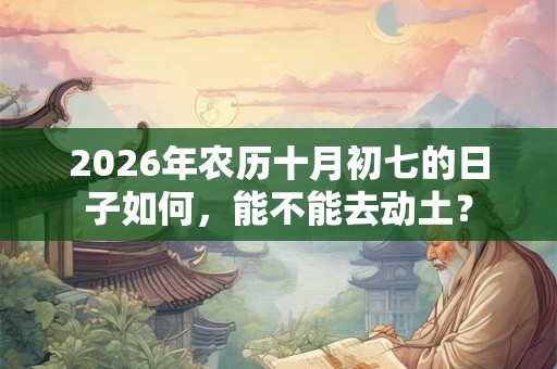2026年农历十月初七的日子如何，能不能去动土？