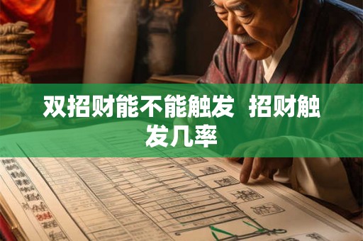 双招财能不能触发  招财触发几率