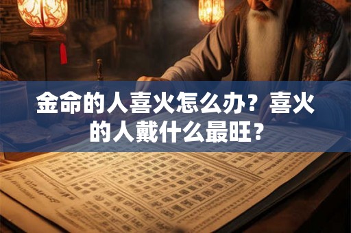金命的人喜火怎么办？喜火的人戴什么最旺？