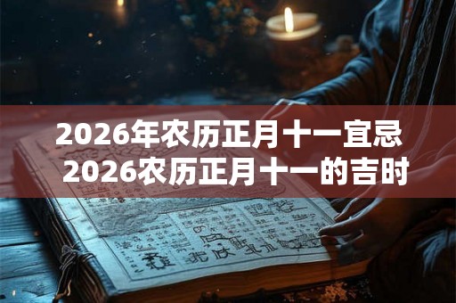 2026年农历正月十一宜忌  2026农历正月十一的吉时