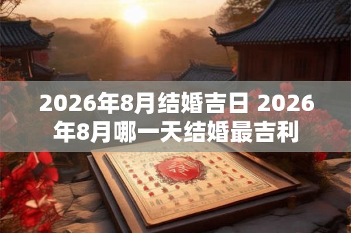 2026年8月结婚吉日 2026年8月哪一天结婚最吉利 2026年8月结婚吉日 2026年8月哪一天结婚最吉利